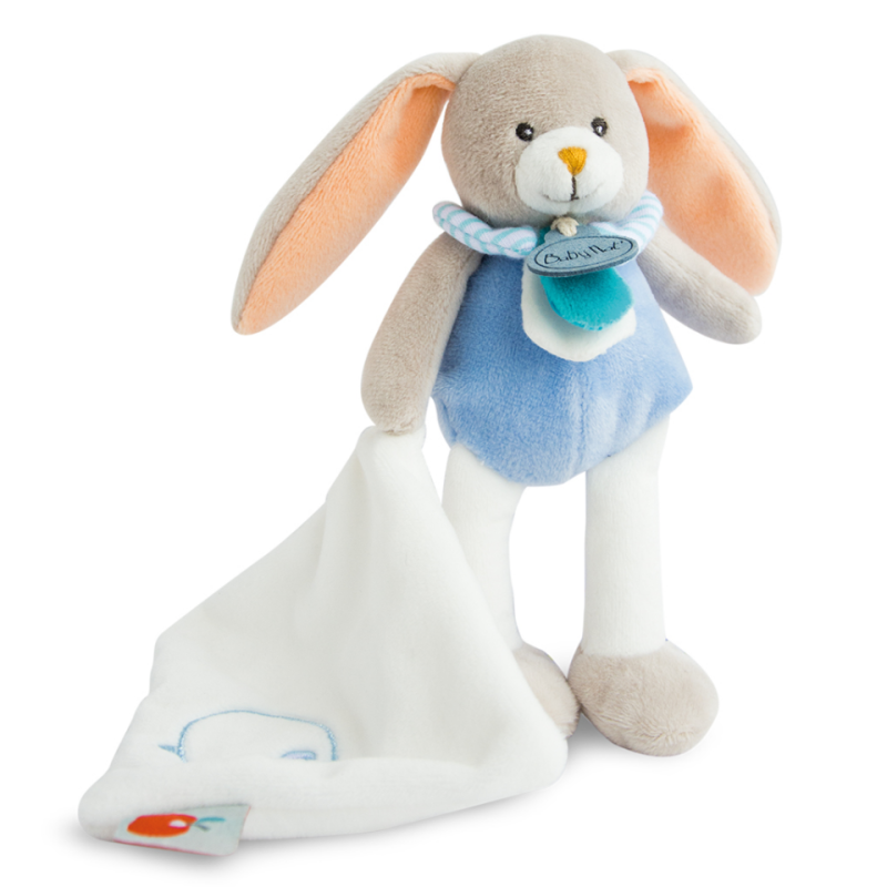 Pom lapin mouchoir lapin bleu hérisson pomme 